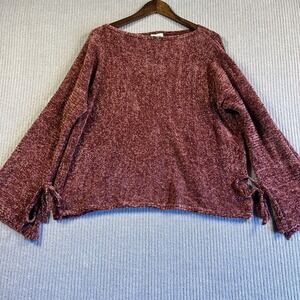 Sundance Sweater Women's L NWT Pink Soft Chenille Oversized Pullover New Boxy
